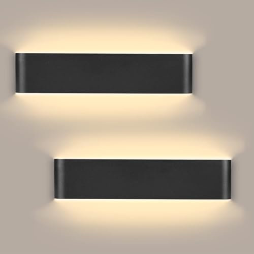 CHENBEN Wandlampe Innen 41CM Up and Down Wandleuchte Innen 16W 3000K Warmweiß Modern, Aluminium für Wohnzimmer, Schlafzimmer, Treppenhaus, Balkon,2 Stücke