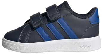 adidas Grand Court Lifestyle Hook and Loop Shoes, Zapatillas de Tenis Unisex bebé, Legend Ink/Royal Blue/Cloud White, 19 EU