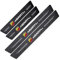 VeroCh 4 Pezzi Auto Battitacco Striscia Protezione,per Abarth 595 Abarth 500 Abarth 124,Anti Graffio Scuff Adesivi Decorativi Prevenire Usura Plates