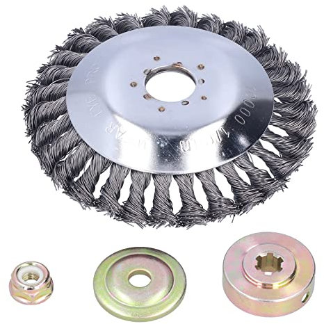 6 Strimmer Head, 150mm Steel Wire Grass Trimmer Cutter Head, Handheld Lawn Mower Cutting Head Replacement for Garden Lawn Overgrown Area,Bore Diameter 25mm