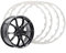 LNZKX Felgen Nabenschutz Dekorstreifen für Mercedes Benz C Klasse Sedan W206 W205 W204 W203 W202 CL203 Sedan Saloon, Anti Kratzer Nylonmaterial Kleberfreie Installation Auto Felgenschutz
