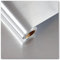 CRE8TIVE Papier Peint Argent 30cm x 900cm Papier Peint en Acier Inoxydable Papier Peint Adhesif Mural Effet Métallique Vinyle Adhesif Impermeable Papier Adhesif Pour Meuble Cuisine Autocollant Frigo