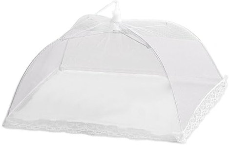 Food Covers 14 Pop-Up Encrypted Mesh Plate Serving Tents, Fine Net Screen Umbrella for Outdoors, Parties, Picnics, BBQs, Reusable and Foldable