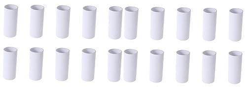 KONTONTY 40 Stück Rollen Pappröhre Leere toilettenpapierrolle Kleiner Karton Kunstprojekte Papierröhre Malpapierrohr bastelzeug Paper tig Lotionstube aus Pappe Deo-Tube aus Pappe Weiß