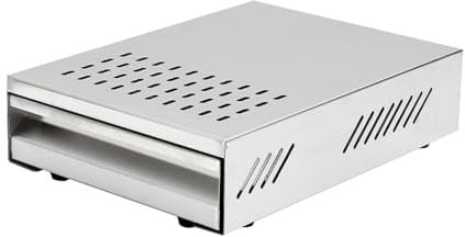 Recipiente para café para posos de café, recipiente para portafiltros de acero inoxidable, apto para todas las máquinas de café estándar (normal, 34,5 x 25 x 8 cm)