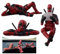 mohito 3 pezzi Simpatico Deadpool Decorazioni Cruscotto,Ornamenti per auto per schermo del cruscotto,Altalena Ciondolo a Forma Oscillante,Per l'auto specchi interni cruscotto torta decorazione partito