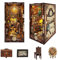 STRUCWOOD Book Nook Kit de serre-livres en bois 3D avec agence de détective, un cadeau parfait pour adultes et adolescents, livré avec des lumières LED pour un affichage enchanteur
