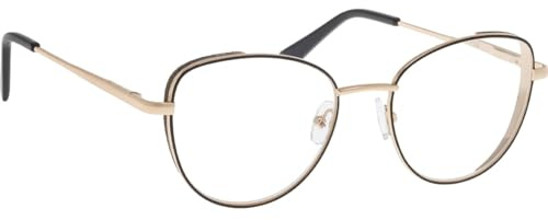 BRILO Lesebrille Oval Damen, Brille Sehhilfe mit Etui und Brillenputztuch, Sehstärke Lesehilfe Lightweight Reading Glasses mit Etui