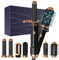 Secador De Pelo 6 en 1 Air Styler Set Secador Pelo Cepillo 6 Modelador de Cabello, plancha de pelo cepillo alisador pelo cepillo alisador cepillo pelo rizado secador pelo profesional, Negro