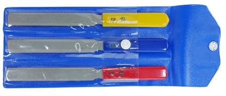 Set di 3 lime per chitarra elettrica e basso, lime per capotasto a doppio lato con dado scanalato, strumento per liutaio