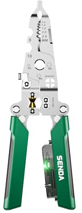 18 in 1 Faltbare Abisolierzange mit Strommessfunktion & Dual-Alarmen Multifunktionale Professionelle Elektrikerzange Kabelabisolierzange zum Schneiden, Abisolieren und Crimpen Werkzeug