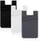 Xthrotsenk 3 Stück Silikon Kartenhalter für Smartphone Doppeltasche Handy Kartenhalter Hülle Selbstklebend ID-Karte Tasche für Smartphones (9.5 * 5.8cm)