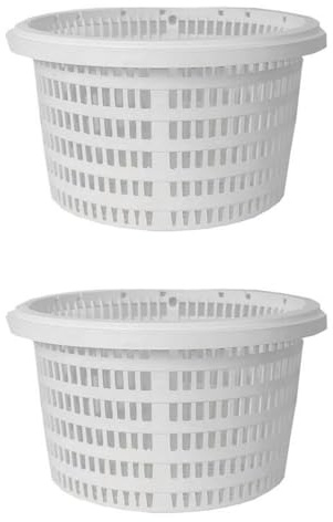 Genérico 2 Cesta De Filtro De Skimmer, Cesta Skimmer Piscina, SP1091lX, con Asa, Red Piscina Limpieza, Repuesto para Skimmers Automáticos, con Fijación, 19x14,5x11cm