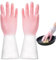 Guantes para el hogar - Guantes de goma para cocina, guantes de limpieza impermeables | Guantes de vajilla con palma en relieve para limpiar la cocina