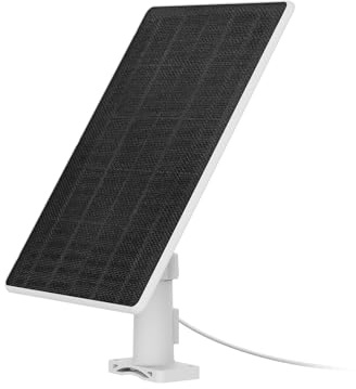 EZVIZ 8W Solarpanel mit Typ-C-Anschluss, Stromversorgung für Überwachungskamera Akku Solar, Wasserdicht, 360° Einstellbare Installation, Unterstützt Ständige Stromversorgung (mit 3 m Kabel)