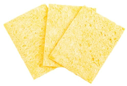Flaroey Soldering Iron Tip High Temperature Resistants Sponge Yellow Cleaning Sponge Cleaning Sponge Rectangular Sponge