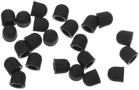 Embouts de Rechange pour Stylet, 36 Pièces en Silicone, Noir | Conception à Ventouse, Réponse Précise, Compatibilité, pour Écrans Tactiles Capacitifs et Stylets