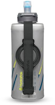 HydraPak SkyFlask Speed IT - Collapsible Insulated Handheld Running Water Bottle (500ml) - Adjustable Strap, Lightweight Spill-proof Lid