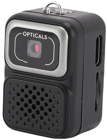 Cuifati Vintage -Digitalkamera, Schlüsselanhänger-Kamera 1080P HD mit 2MP-Objektiv, Tragbare Retro-Point-and-Shoot-kompakte Kleine 1080P-FHD-Video-Vlogging-Kamera (Black)