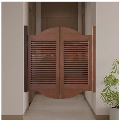 Porta Mezza Vita a Saloon Battente，Porta Occidentale Controsoffitto Bar e Bagno Moderna Oscillante，Caffè Bar Portas Saloon in Legno，Porte Oscillante Interno.(A,W100xH120cm(39.37x47.24in))