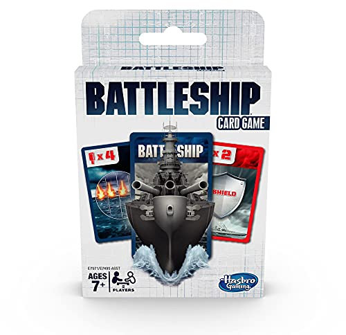 Hasbro Gaming Battleship Card Game for Kids Ages 7 and Up, 2 Players Strategy Game