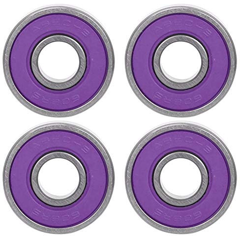 8 Stück Lager Skate Roller Bearing Skateboard Lager Longboard Roller Skate Lager für Skate Boards Ersatz(Violett 7)