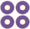 8 Stück Lager Skate Roller Bearing Skateboard Lager Longboard Roller Skate Lager für Skate Boards Ersatz(Violett 7)