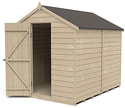Forest Garden 4LIFE Apex Shed 6x8 - Single Door - No Window