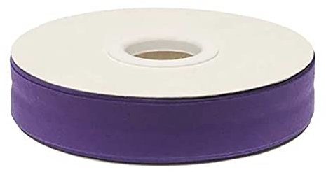 20m Schrägband Polycotton unifarben 20mm breit gefalzt Einfassband Farbwahl, Farbe:lila