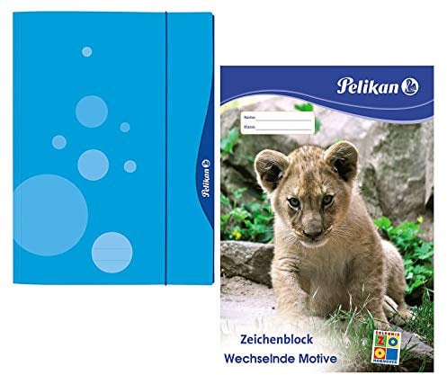 Pelikan 237635 Sammelmappe Quick Open blau, A3 + Block