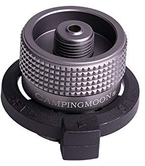 CAMPINGMOON Adaptateur Convertisseur Verrouillable pour Buse Type Bouteille / Cartouche de Gaz Butane / Bidon à Vis Type Gaz / Lindal Valve Bidon (Z11)