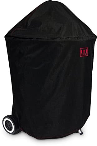 Turtle Life Round BBQ Grill Cover, 18inch Heavy Duty Durable Waterproof Rip Resistant UV Resistant Charcoal Kettle Grill Cover, Dia25 x33 H, Black