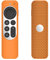 FTRONGRT Funda para Apple TV 4K 2021, Ultrafino y Ligero, Anti-Caída, Anti Choques, Funda Protectora de Silicona Suave Adecuada para el Mando a Distancia Apple TV 4K 2021.Naranja