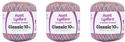 Aunt Lydia 154.0465P03 Klassisch Garn, Baumwolle, Pastellfarben, 3 Pack