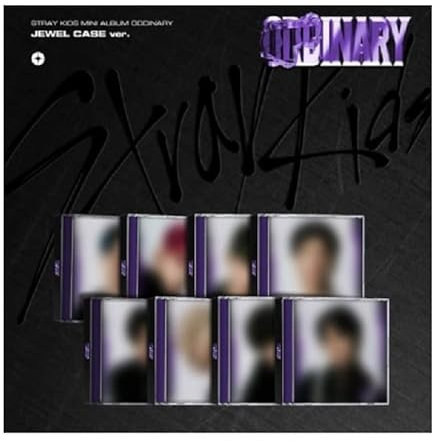 Stray Kids Oddinary 6th Mini Album Jewel Case 8 Version SET Contents+Tracking Sealed