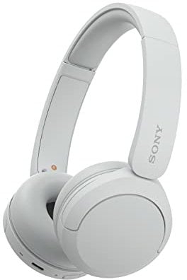 Sony WH-CH520 Wireless Bluetooth Headphones - up to 50 Hours Battery Life with Quick Charge, On-ear style - White
