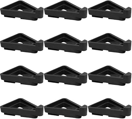 chenqi 12 Pcs Flower Plant Pot Feet, Stand Invisible Flower Pot Risers Triangle Flower Pot Feet for Large Flower Planters, Potted Plant Stand, Indoor and Outdoor Pot Lifters Supports