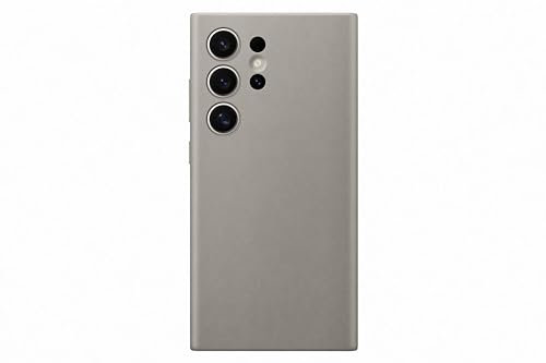 Samsung Designed for Hochuen Vegan Leather Smartphone Case GP-FPS928HC, Galaxy S24 Ultra, Handy-Hülle, Lederimitat, Schlankes Design, Taupe