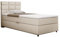 Boxspringbett Reve, 100x200 Polsterbett mit Bettkast und Topper - beige