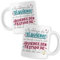 BAOBAB REGALOS TESTIGOS DE BODA (Pack de 2 tazas ¿Quieres ser Testigo de la Boda del Año? - Para Regalar - Novios - Casados - Definición testigo - Tarjeta de petición. - Para Enlace)