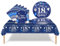 37Pcs 18th Birthday Tableware Set Navy Blue,18th Birthday Decorations with Party Paper Plates and Napkins,Plastic Table Cloth for Her His Girl Boy Happybirthday Table Decoration Dinnerware Supplies