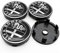 DZPFDC 4 Pièces Cache-moyeux pour Alfa Romeo 159 50MM,Cache Moyeu Centre De Roue,Capuchons de Moyeu de Roue,Capuchons de Moyeu Central, Accessoires Voitures