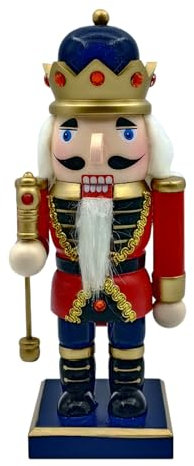 Qinlenyan König Soldat Statue Kamin Dekoration Holzfigur Kiefernholz Cartoon Skulptur Home Office Wohnzimmer Desktop Weihnachten Ornament Geburtstag A