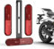Ancable Motorrad Reflektor Set - Mit T-Halterung und 3 Stück 96 x 24mm Reflektoren E4-Geprüft, Rote Katzenaugen-Design für Motorrad Fahrrad und Roller