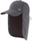 TOP-EX XL/XXL wasserdichte Baseball Cap Herren mit Nackenklappe UPF 50 Sonnenhüte Damen, Faltbar Sommerhüte Safari Wandern Outdoor-Hut Atmungsaktiv Verstellbar Dunkelgrau XL/XXL