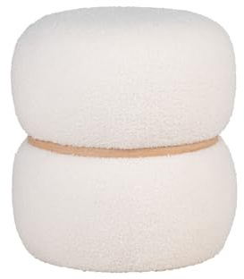 Lisa Design Sataya - Pouf - en Tissu Bouclette