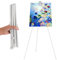 ASelected Staffelei willkommensschild hochzeit Tragbare Faltbare Staffelei Bodenkunst-Staffelei Verstellbar 160 CM hoch Metall-Poster-Staffelei Stativ-Staffelei für Innen Außen (Weiß)