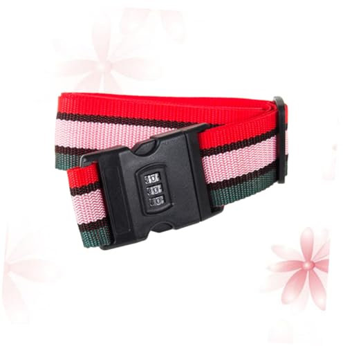 ANDRESLAD Sangle De Valise Réglable avec Cadenas À Combinaison Accessoire De Voyage Sécurisé pour Bagages De Plusieurs Couleurs Disponibles
