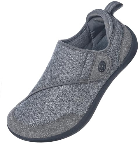Sisttke Zapatos Diabéticos Hombre Mujer Extra Ancho Ajustable | Ortopédica,ligeras,transpirabl,antideslizante,cómoda,Zapatillas de casa,para persona mayor