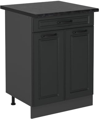 Vicco Mueble bajo de Cocina R-Line, Antracita casa de Campo, 60 cm, ET Antracita